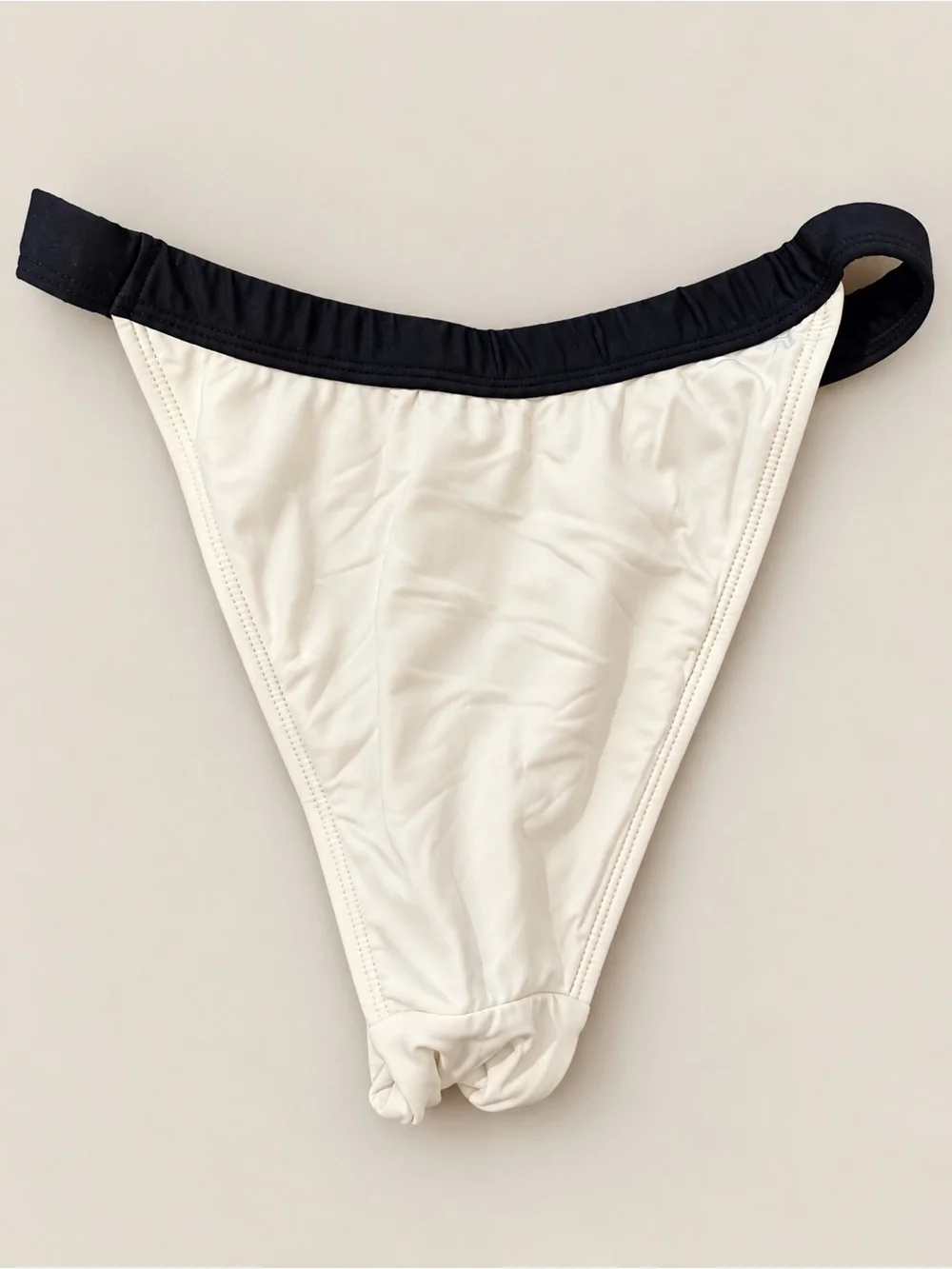 Monday Swimwear Black & Ivory Underwire Bikini Set Size M